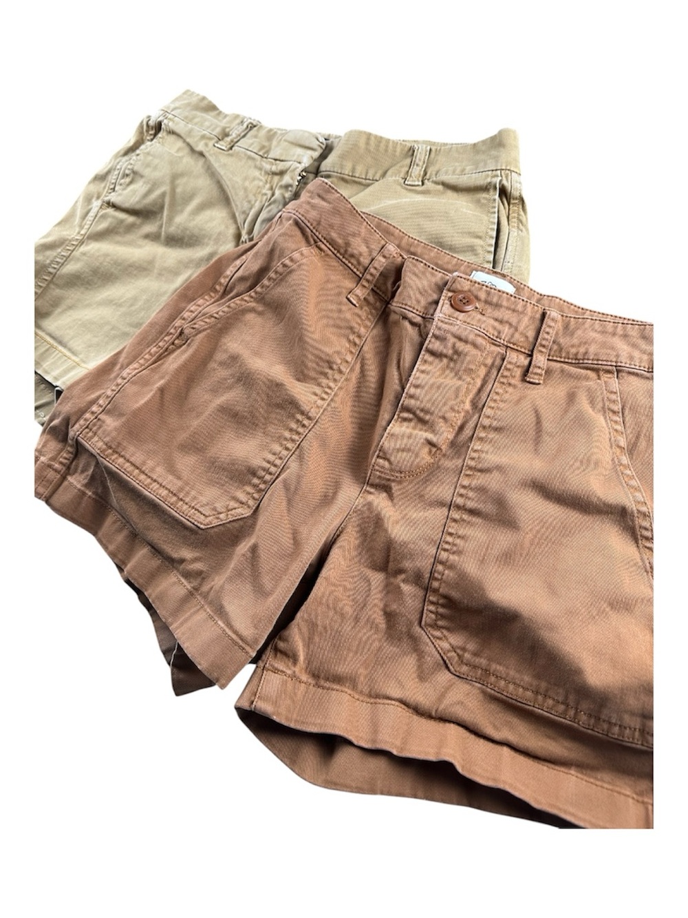 J Crew Chino and Utility Shorts Lot of 2 Broken In Women’s Size 0 - Picture 2 of 13